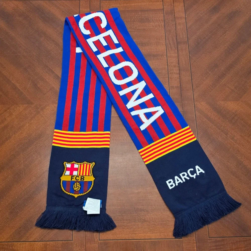 FC Barcelona Scarf Blue FCB Barca Soccer Futbol Fan Scarf 1899 La Liga Gear